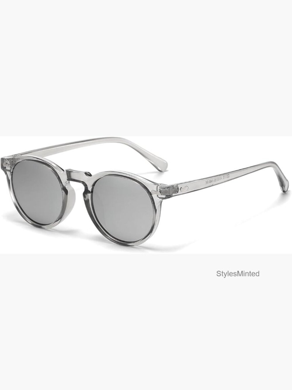 Vintage Polarized Round Sunglasses UV400 Retro Acetate Men